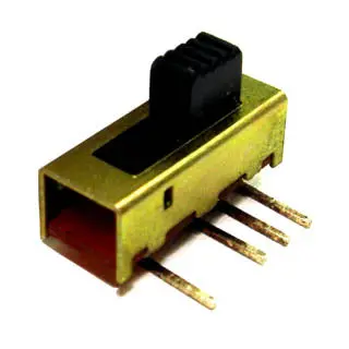 0-06711-001 Slide Switch – 1-Pole, 3-Throw Triple-On, Right-Angle Mount, 2Mm Lever Stroke, 6×15.5Mm Outline 1