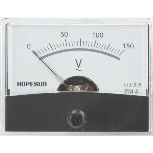 0–150V Ac Panel Meter – 2.4X1.9-Inch Analog Voltage Display Gauge 1