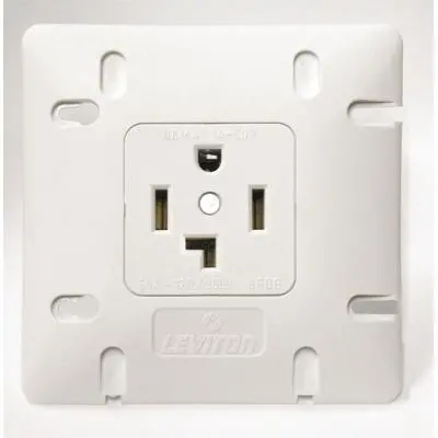 001-1278-W30 Nema 14-30R 30-Amp, 250-Volt Dryer Receptacle – White Electrical Outlet For Residential Applications 1
