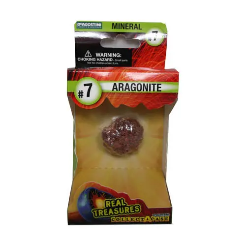 01006 Aragonite Mineral Specimen – Natural #7 Crystal Sample For Collection Or Education 1
