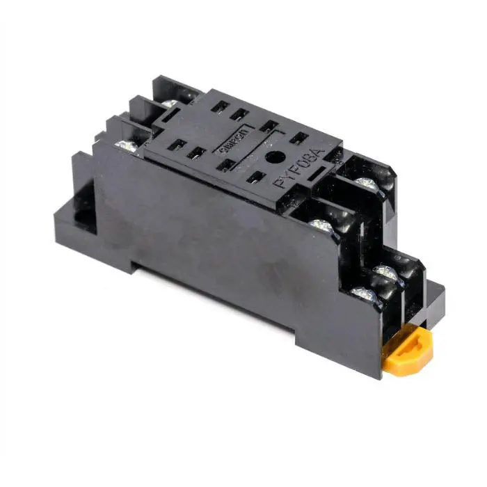 01016 Square 8-Pin Relay Socket With Screw Terminals For Chmt Or Din Rail 1