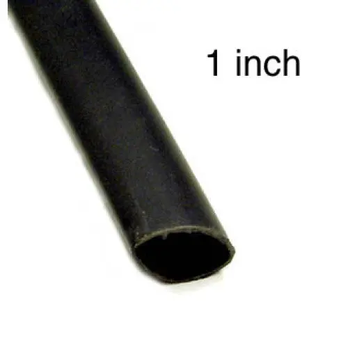 01051 – 1" × 4 Ft Black Adhesive Heat-Shrink Tubing – 3:1 Shrink Ratio, 600V, 125°C 1