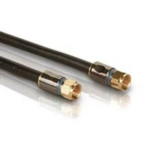 01691 - 100Ft Black Rg6U Shielded Coaxial Cable For Video Signal Distribution 1
