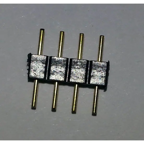 02184: 4-Pin Led Strip Header — 10Mm Pitch, Brass-Terminal, 2-Pack 1