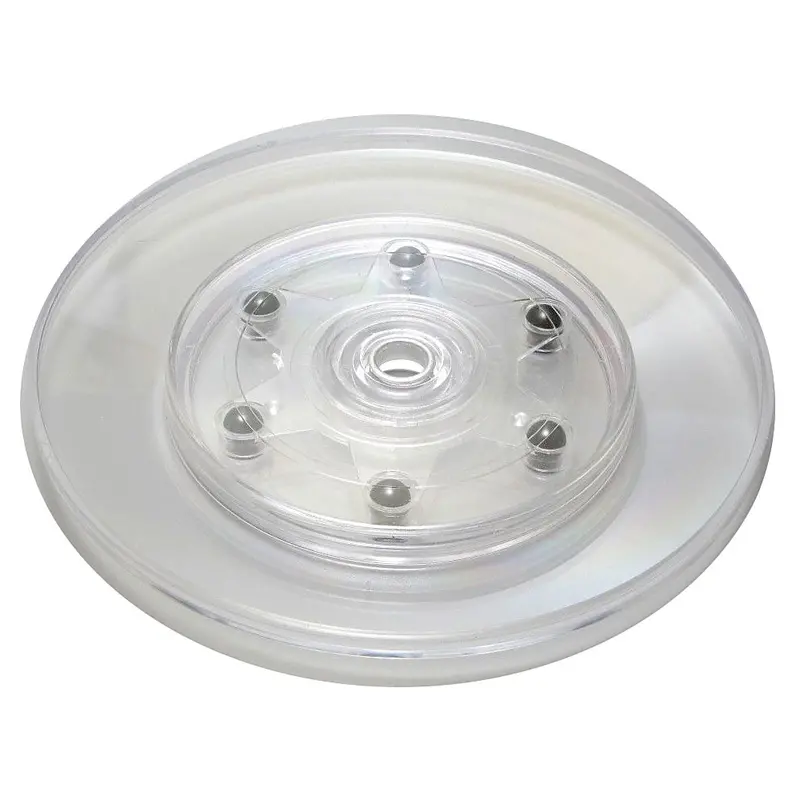 021855 Clear Acrylic Lazy Susan – 7-Inch Rotating Display Platform, Smooth-Spinning Base 1