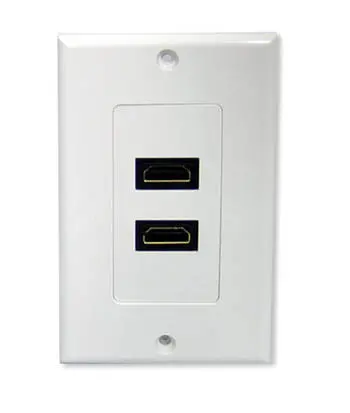 02857 Single-Port Hdmi Wall Plate – Durable Plastic Enclosure 1