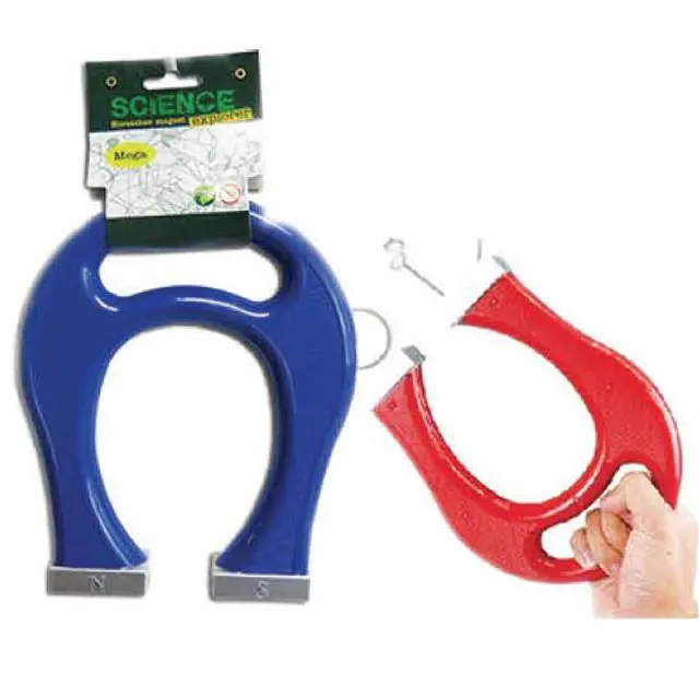 03-Ghm03 - 8-Inch Horseshoe Magnet In Assorted Colors For Educational Or Industrial Use 1
