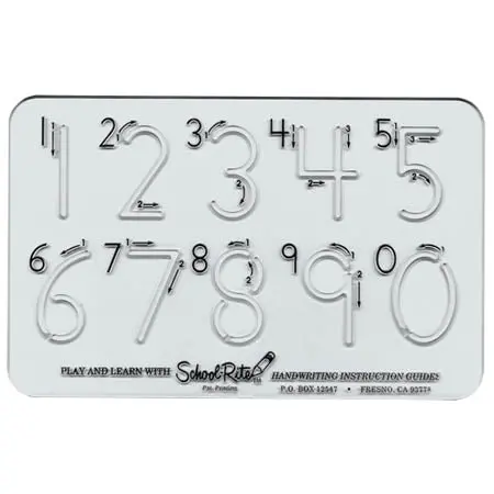 1.5-Inch Tall Number Template Set – Digits 0 Through 9 For Stenciling 1