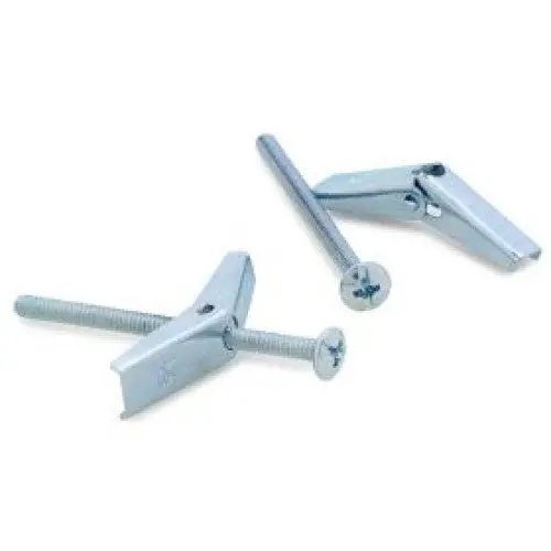 1/8" X 2" Toggle Bolt With Wings – Heavy-Duty Anchoring Kit (3 Pcs) 1