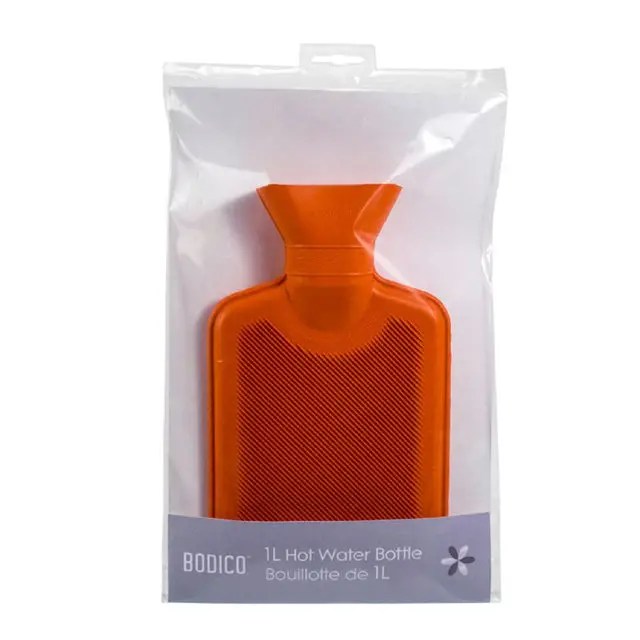 1-Liter Red Hot Water Bottle – Durable Rubber Heat Therapy Pack 1