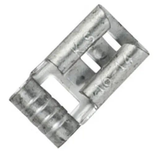 10-285F Quick-Connect Female Uninsulated Terminal – 0.250-Inch Ra, Fits 12–10 Awg (6.35 × 0.8 Mm), Pack Of 100 1