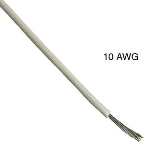 10-Awg Stranded Pvc Insulated Wire – Grey Tew Ft1 Rated, 100 Feet 1