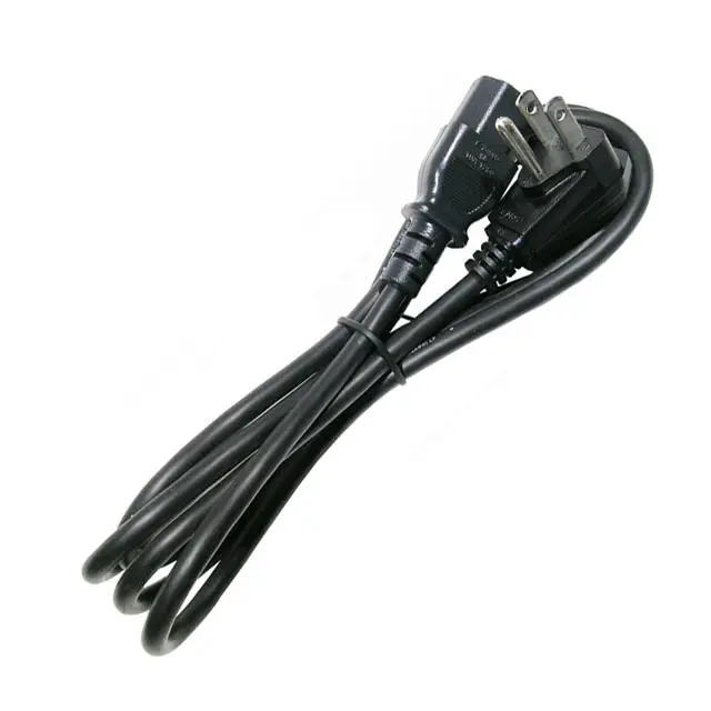 10-Foot Round Instrumentation Cord — Svt Black, 3/18" Gauge, Ra Plug 1