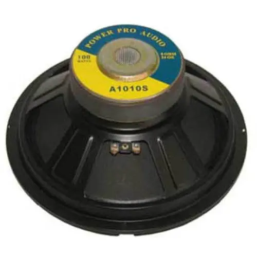 10-Inch Full-Range Speaker – 8Ω, 100W Peak, 91Db Efficiency, Black Cabinet 1