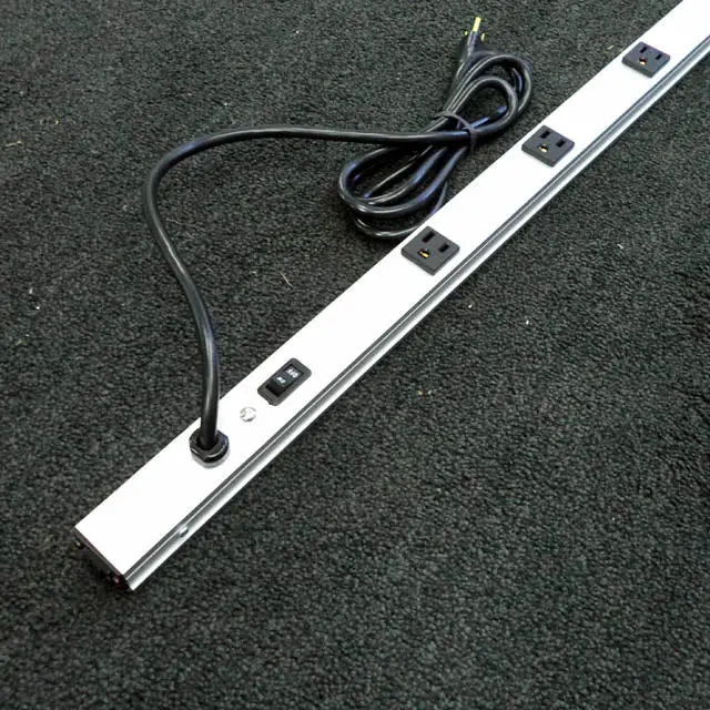 10-Outlet Power Strip – 6-Foot Cord, 60-Inch Metal Housing, Surge-Resistant Design 1