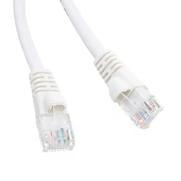 10-Pack Snagless Cat5E White Patch Cables – 7 Feet Each 1