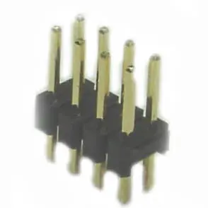 10-Pin 2.5Mm Pitch Dip Header – Gold-Plated Contacts, Black Housing (4-Pack) 1