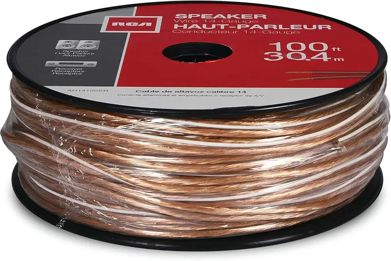 100-Foot Clear 14 Awg Speaker Wire – Oxygen-Free Copper, Ofc 2