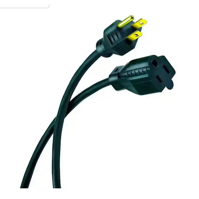 100-Foot Green Sjtw Extension Cord – 3/16 Awg, Weather-Resistant, 13A 1