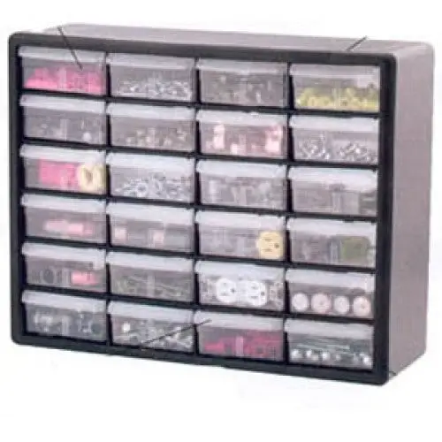 10124 24-Drawer Plastic Storage Organizer – 20" X 15.81" X 6.37" 1