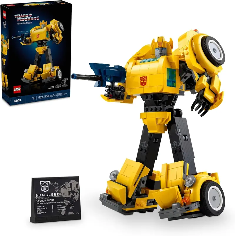 10338 Lego Icons Transformers Bumblebee Action Figure – 950-Piece Collectible Build 1