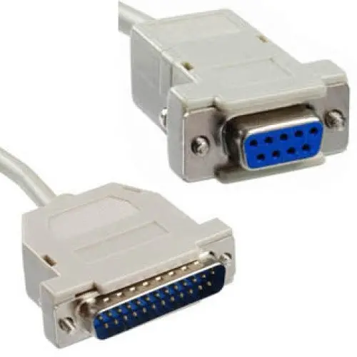 10Ft At-Style Modem Cable: Db9 Female To 25-Pin Male – Cb-0056 1