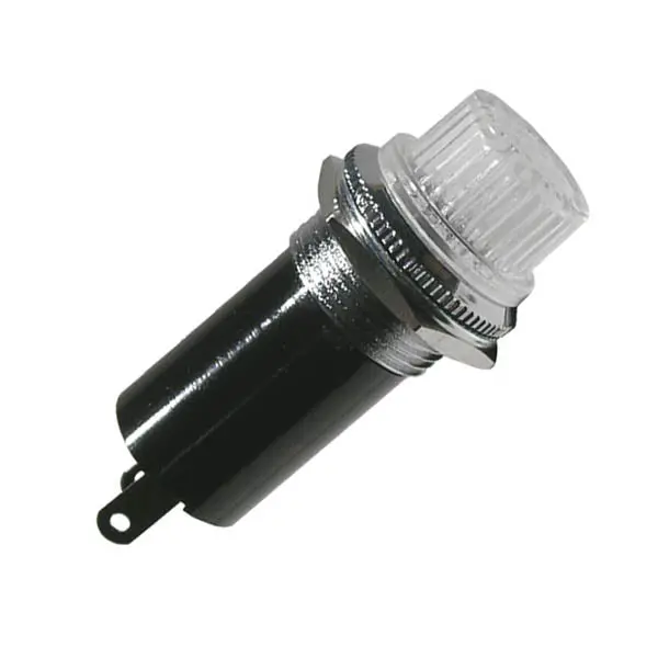 10Mm Bayonet Bulb Holder – Clear Lens, Through-Hole Mount 1