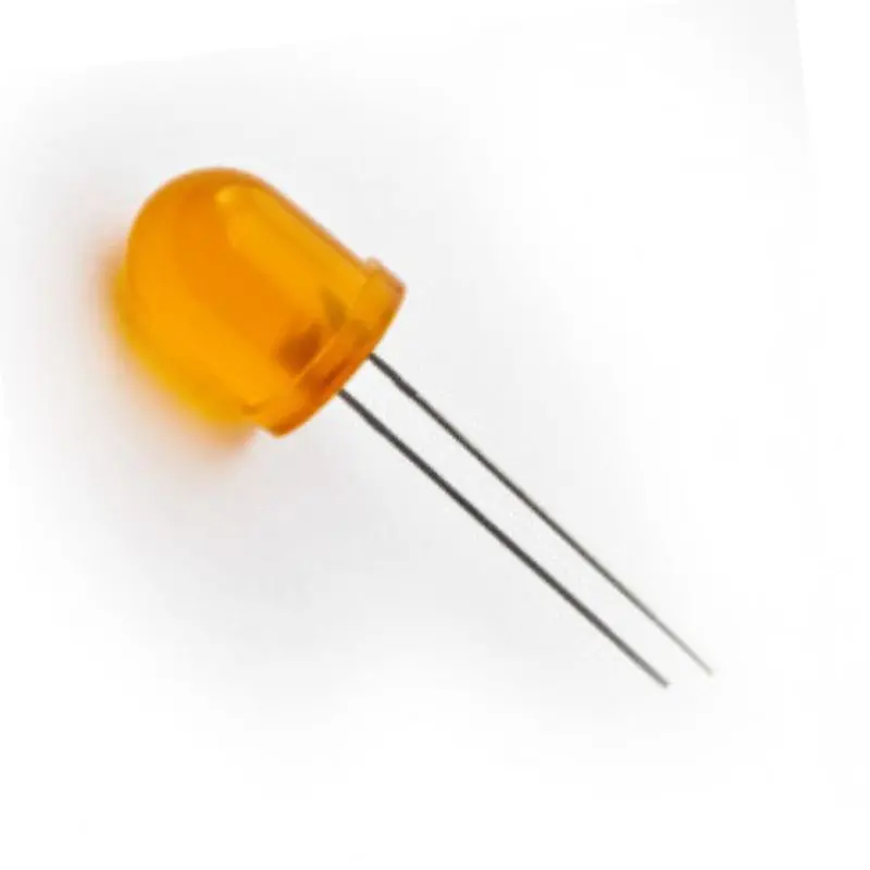 10Mm Diffused Orange Led – 1.9V, 10Ma, 5-Piece Package 1