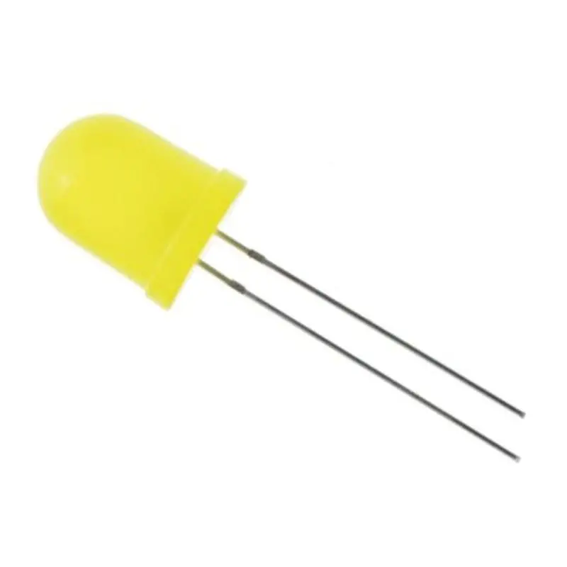10Mm Diffused Yellow Led – 1.9V, 10Ma, 5-Piece Package 1