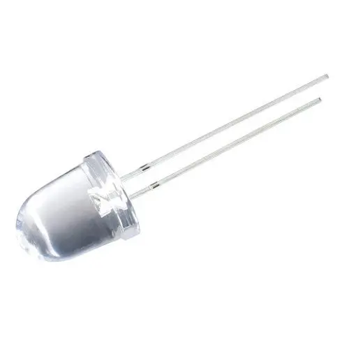 10Mm White High-Brightness Led – Waterclear Lens, 14,000 Mcd, 3.3V, 25Ma 1