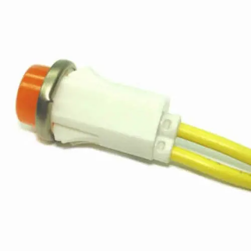 11-2352 – 125V Amber Neon Indicator, 12Mm Snap-In Flat Lens 1