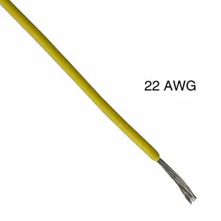 115502Sm70 Yellow Stranded Wire – 22 Awg, 1000 Ft, Tc Pvc, Ft1, 300V / 105°C 1