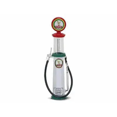 1:18 Scale Eagle White Gas Pump Cylinder – Road Legends Collectible 1