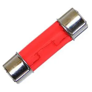12.8V Automotive Fuse Lamp – Red, 370Ma, 11×43Mm, Double-Ended Cap (2-Pack) 1