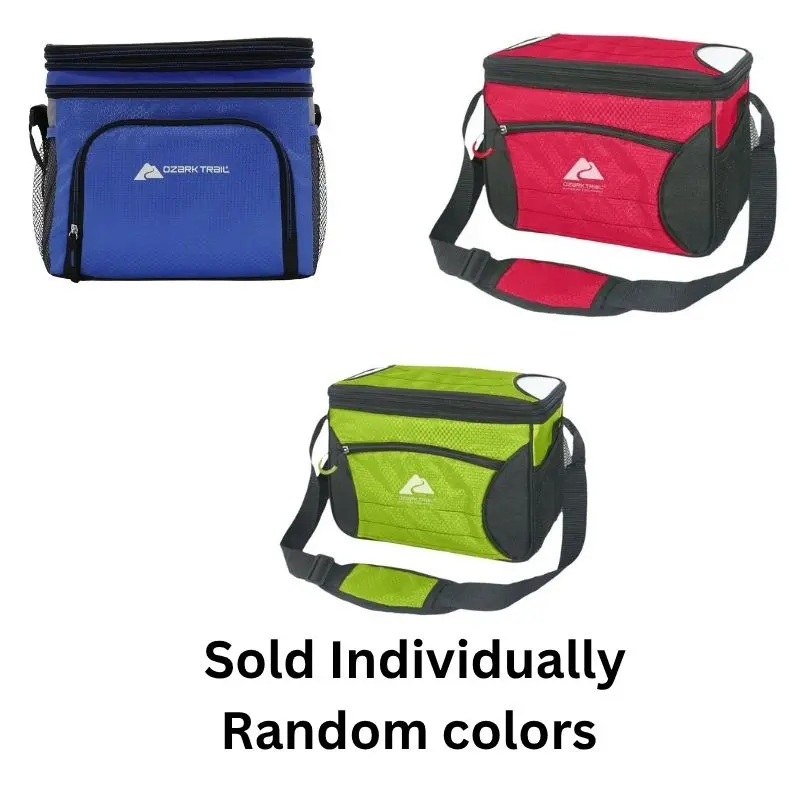 12-Can Insulated Soft Cooler Bag – 12″ × 7.5″ × 10″, Color-Assorted 1