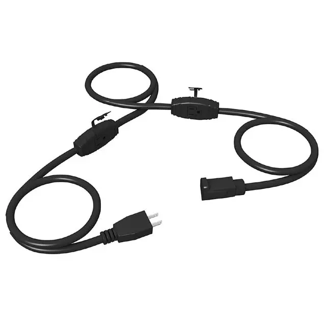 12-Foot 3-Conductor Extension Cord – Sjtw Black, 3/14 Gauge 1