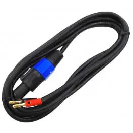 12-Foot Speakon-To-Banana Cable – Red/Black Conductors, Plx2 Plug To Dual Banana Plugs 1