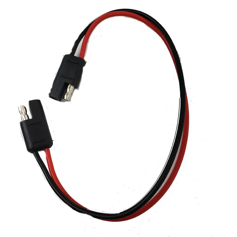 12-Inch Trailer Wiring Cable – 2-Pin, 16 Awg, Male-To-Male Configuration 1