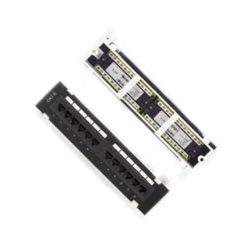 12-Port Cat6 Patch Panel – Slim 10-Inch Desktop Or Wall-Mount Option 1