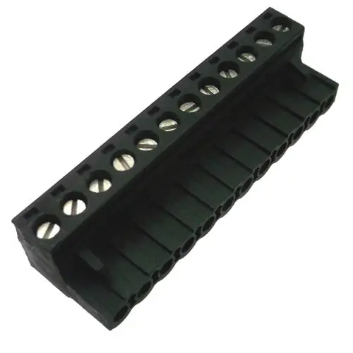 12-Position Female Plug Terminal Block – 5.08 Mm Pitch, 24–12 Awg, 10A/250V, 8 Mm Wide 1
