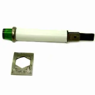 120V Green Pushbutton Indicator Light – 9Mm Panel Mount, Quick-Connect Terminals 1