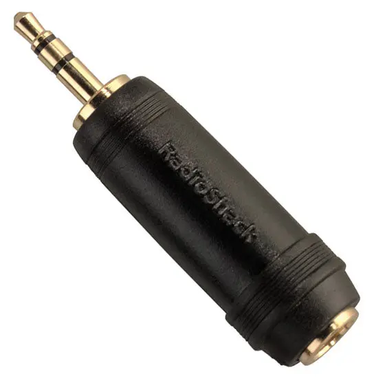 1274-0875 – Gold-Plated Audio Adapter: 3.5Mm Stereo Plug To 6.3Mm Stereo Jack 1