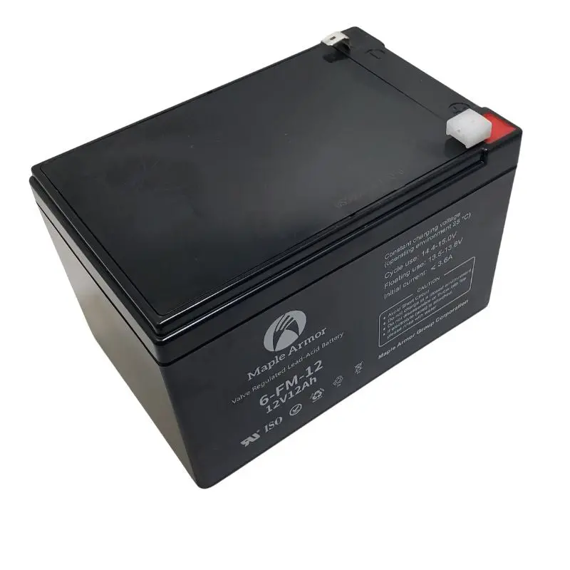 12V 12Ah Sealed Lead-Acid Battery – Qtab Terminal, Compact Dimensions 1