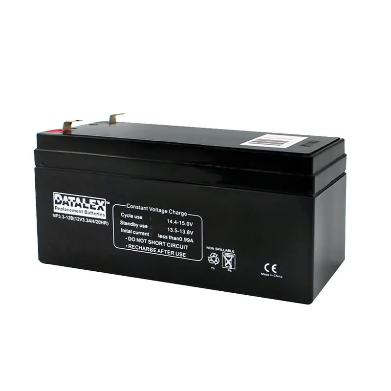 12V 3.3Ah Sealed Lead-Acid Battery – Qt Format, Small-Scale Backup Power 1