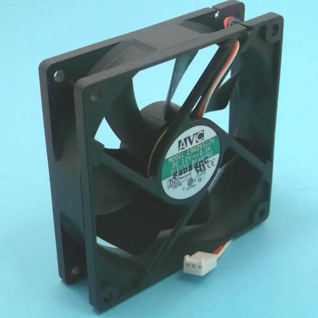 12V Dc 3-Wire Cooling Fan – 3.6×1 Inch, 52 Cfm, 34 Db Noise Level, Molex Connector 1