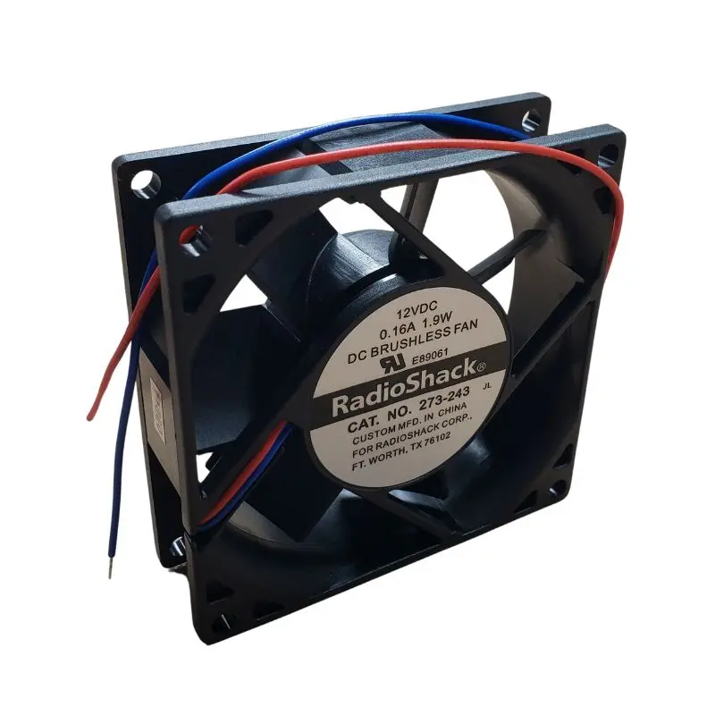 12V Dc Cooling Fan – 3.1×1 Inch, 33 Cfm, 2500 Rpm, 2-Wire Plastic Housing 1