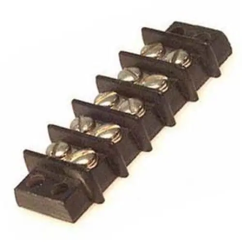 13-1405 5-Pin Flush-Mount Dual-Row Terminal Block | #6-32 Screws | 22–14 Awg | 30A / 300V | 9.5 Mm Pitch 1