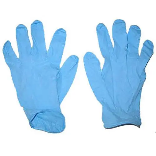13485 — Powder-Free Blue Nitrile Disposable Gloves, Large (100 Per Box) 1