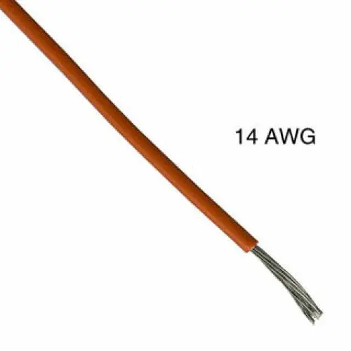 14 Awg Stranded Hook-Up Wire – Orange, 100 Ft, Tc Rated, Pvc Insulation, 600V/105°C (T0817-21-04) 1