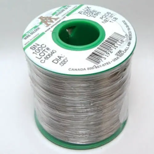 15063 – Lead-Free Solder Wire, 0.020 Inch Diameter, 1 Pound, No-Clean Flux 1